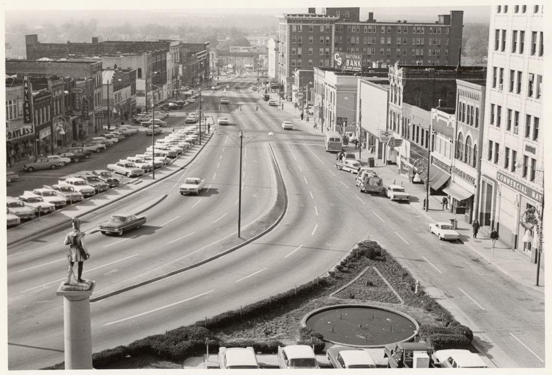 Spartanburg's Morgan Square pictured in 1964